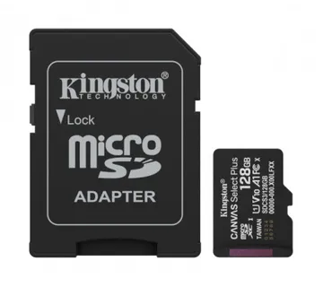 Kingston microSD, Canvas Select Plus, R150, 128GB - Umag