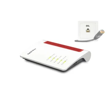 Box FRITZ! 7530 AX bežični usmjerivač Gigabit Ethernet Dvofrekvencijski (2,4 GHz / 5 GHz) Sivo, Crveno, Bijelo - Umag