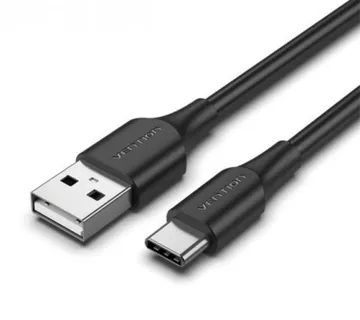 Vention USB 2.0 A Male to C Male 3A Cable 2m, Black - Umag