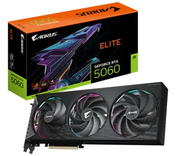 GIGABYTE AORUS GeForce RTX 5060 ELITE 8G NVIDIA 8 GB GDDR7 - cover