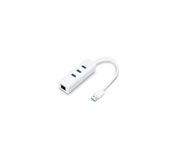 TP-LINK UE330 USB 3.0 3-Port Hub &amp; Gigabit Ethernet Adapter 2 in 1 USB Adapter - Umag