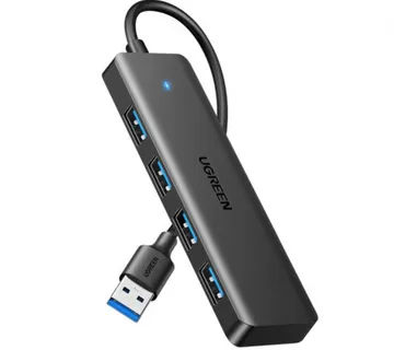 UGREEN 4-portni USB-A HUB 4xUSB-A 3.0, sivi - Umag