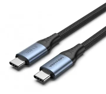 Vention Cotton Braided USB 4.0 C Male to C Male 5A Cable 1m - Umag