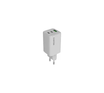 CANYON charger CU65ACC GaN 65W 2xPD 1xQC EU White - Umag