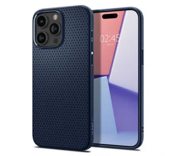 Spigen Liquid Air, zaštitna maska za telefon, tamno plava - iPhone 15 Pro (ACS06705) - Umag
