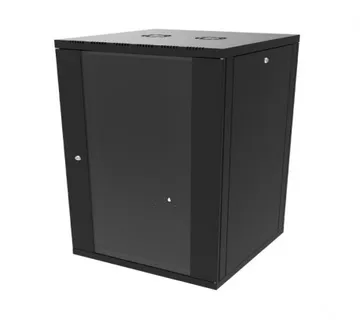 Canovate 18U 600x450x898 SINGLE zidni ormar s bočnim stranama koje se mogu otvoriti izvana, crni (WS3O-9-186DF) - Umag