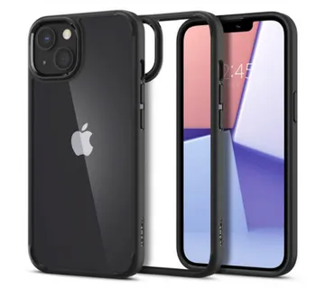 Spigen Ultra Hybrid, zaštitna maska za telefon, mat crna - iPhone 13 - Umag