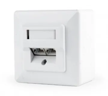 Gembird CAT6 STP 2-port wall mount face plate - Umag