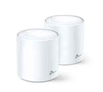 TP-Link AX5400 Deco X60 (2-pack), Dual-Band Mesh Wi-Fi 6, 574Mbps/2402Mbps (2.4GHz/5GHz), 802.11ax/ac/n/a/b/g, 2×G-LAN, Deco - cover