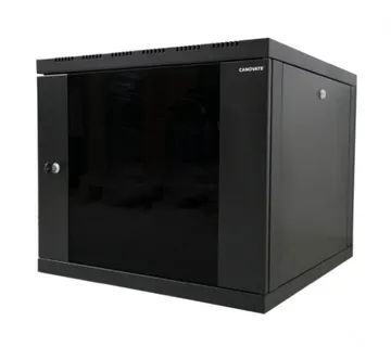 Canovate 12U 600x560x631 SINGLE zidni ormar s bočnim stranama koje se mogu otvoriti izvana, crni (WS3O-9-1265F) - Umag