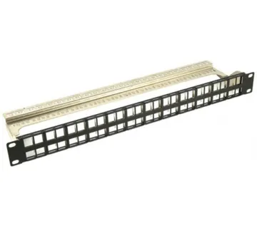 NaviaTec 1U 48 portni prazni patch panel, crni - Umag