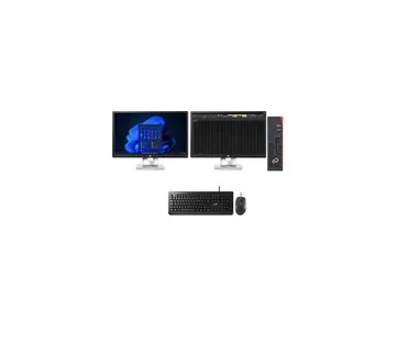 Fujitsu Esprimo D738 Core i5-8500, 16GB DDR4 + 2 x 24'' HP E240 - Umag