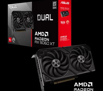 Asus Dual Radeon RX 9060 XT 16GB GDDR6, PCIe 5.0 x16, 1×HDMI/2×DP - Umag