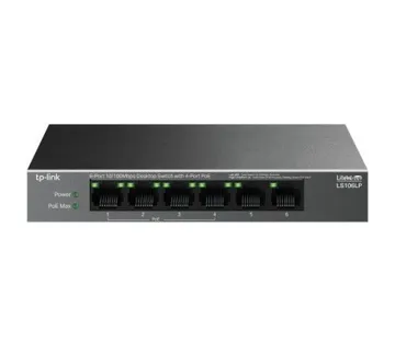 TP-Link 6-Port 10 100Mbps Desktop Switch with 4-Port PoE - Umag