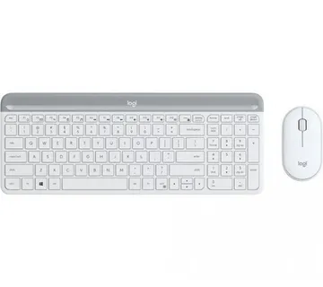 Logitech Slim Wireless Combo MK470, bela, SLO g. - Umag