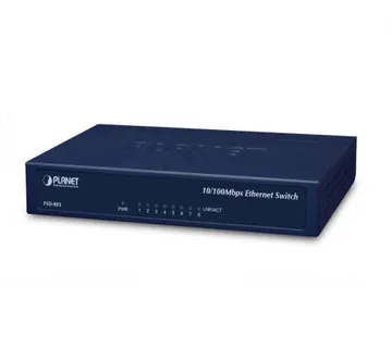 PLANET preklopnik (Switch) 8-port 10/100Mbps (Metal) - Umag