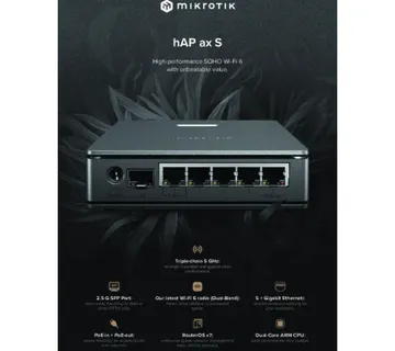 MikroTik E62iUGS-2axD5axT, hAP ax S - Umag