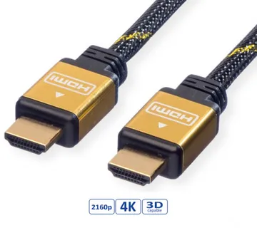 Roline GOLD HDMI kabel sa mrežom, M/M, 5.0m - Umag