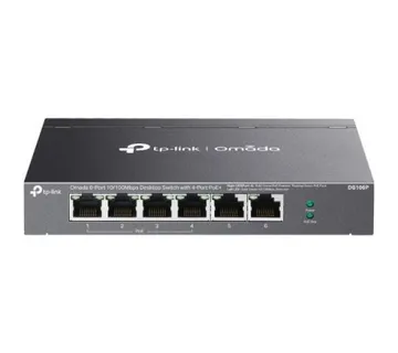TP-Link Omada 6-Port 10 100Mbps Unmanaged Desktop Switch with 4-Port PoE - cover