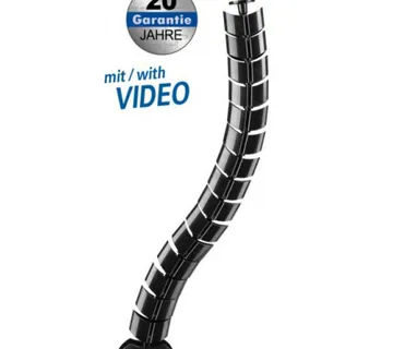 Transmedia Flexible Cable Management, Black - Umag