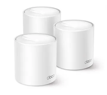 TP-Link AX1500 Deco X10 (3-pack) Mesh Wi-Fi 6 Dual-Band, 300 Mbps/1201 Mbps (2,4GHz/5GHz) 2×Gigabit port, Deco App - Umag