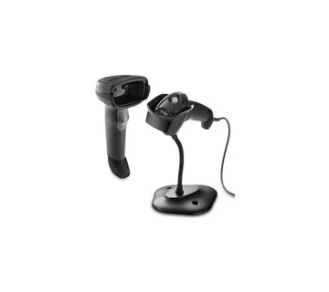 Zebra DS2208 2D LED barcode čitač + stalak, USB, crni - Umag