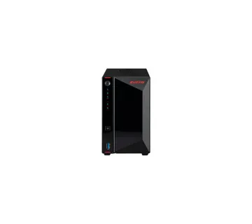 ASUSTOR NAS AS5402T 2x 3.5" 2x M.2 cache 2x 2.5Gbe Celeron QuadCore N5105 2.9GHz 4GB single PSU des - Umag