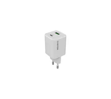 CANYON charger CU45AC GaN 45W 1xPD 1xQC EU White - Umag