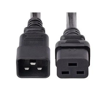NaviaTec Power Cable - IEC C19 to IEC C20, black, 1m - Umag