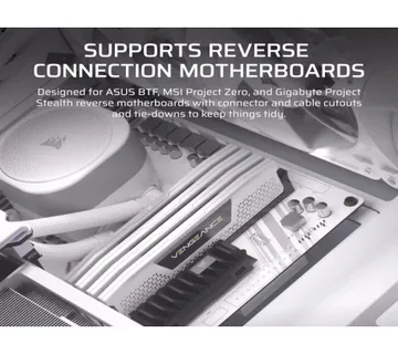 Kućište Corsair Frame 4000D RS WhiteMid-Tower, 3x RS120 performance ventilatora - Umag