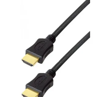 Transmedia High Speed HDMI braided cable with Ethernet 1,5m gold plugs, 4K - Umag