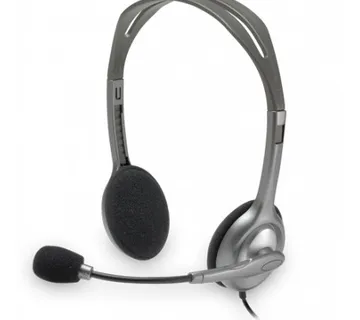 Logitech H110 slušalice s mikrofonom, stereo, siva - Umag