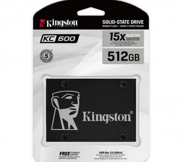 Kingston SSD KC600, R550/W520,512GB, 7mm, 2.5" - Umag