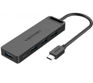 Vention Type-C to 4-Port USB 3.0 Hub, Black 0,15m - Umag