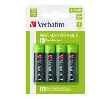 Verbatim AA-LR6 Mignon punjiva baterija NiMH,2500mAh (4 komada) - Umag