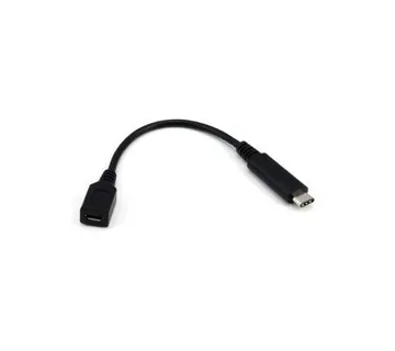 NaviaTec USB 2.0 C muški na USB 2.0 micro B ženski kabel, 2m, crni - Umag