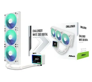 ASRock Challenger White 360 Digital AIO Liquid Cooler - Umag