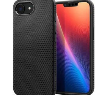 Spigen Liquid Air, zaštitna maska za telefon, mat crna - iPhone 17e/16e (ACS09161) - Umag