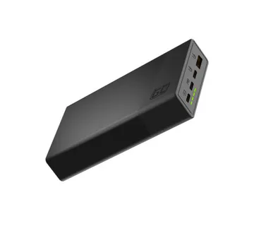 Green Cell GC PowerPlay 20S powerbank 20000mAh 22.5W PD USB-C, 3x USB-C, USB-A, Fast Charging, crni - Umag