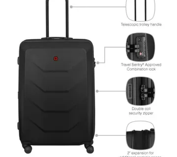 Wenger kofer Prymo Large, 93/107 L, 76×52×30cm, crni - Umag