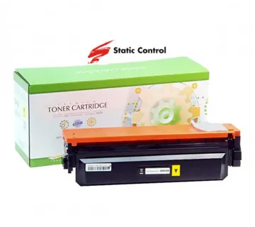 Toner Static Control HP Canon CF412X Yellow - Umag
