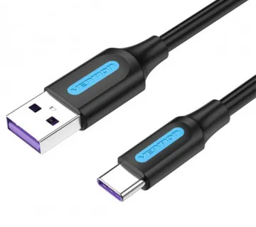 Vention USB 2.0 A Male to C Male 5A Cable 1M Black - Umag
