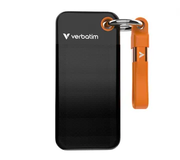 Verbatim Pocket 1TB SSD vanjski disk, USB 3.2 Gen2, Black/Orange - Umag