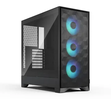 Fractal Pop 2 Air Black TG RGB, crno bez napajanja - Umag