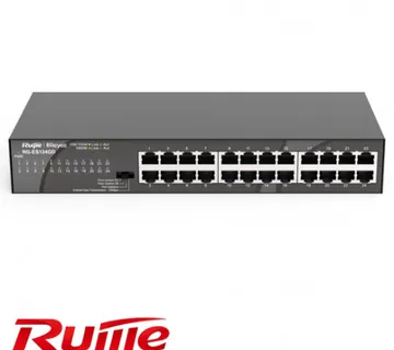 Ruijie switch 24-port unmanaged RG-ES124GD24 10/100/1000 Mbps RJ45 Ports, Steel case - Umag