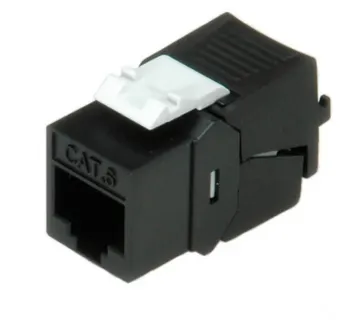 Roline RJ45 Keystone konektor Cat.6/Class E, UTP (tool-free), crni - Umag