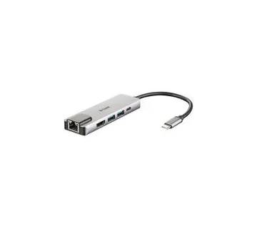 D-Link DUB-M520, 5‑in‑1 USB‑C Hub sa HDMI/Ethernet i napajanjem - Umag
