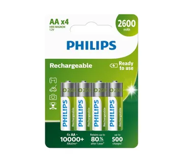 Philips punjive baterije AA, 4 komada, 2600 mAh - Umag