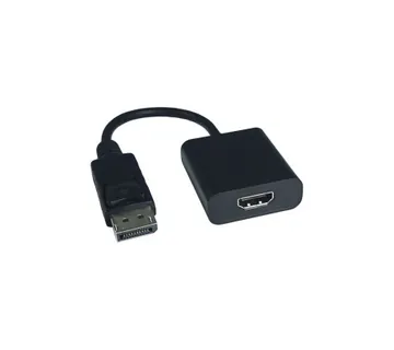 Roline VALUE adapter/kabel DisplayPort - HDMI, M/F, v1.4, HDR 10, 4K60, 0.15m - Umag