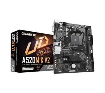 GigaByte MB A520M K, S.AM4, DDR4/5100(OC), PCIe 3.0, SATA3, M.2, RAID, G-LAN, D-Sub/HDMI, mATX - Umag